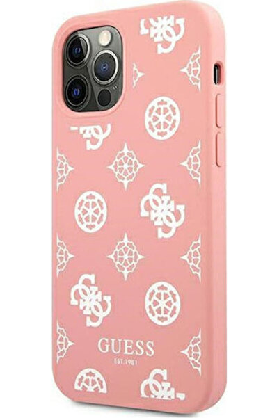 Guess Πίσω Κάλυμμα Πλαστικό Ροζ Παιώνια (iPhone 12 Pro Max) Κωδικός: GUHCP12L...