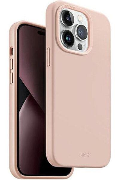 uniq Lino Hue Magclick Πίσω Θήκη Σιλικόνης Ροζ Τιράντζο (iPhone 14 Pro) Κωδικ...