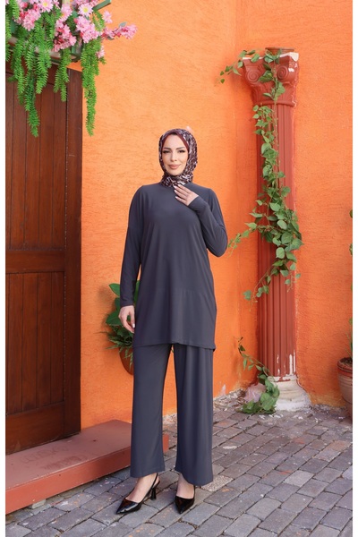 NİSUM MODA Set Sandy cu tunică tip foarfecă