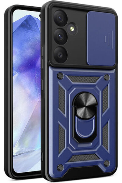 Techsuit Camshield Πίσω Κάλυμμα Πλαστικό / Σιλικόνης Μπλε (Galaxy A55)