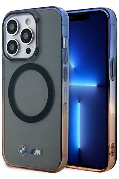 BMW Θήκη Gradient Magsafe Σιλικόνης Γκρι (iPhone 14 Pro Max) Κωδικός: BMHMP14...