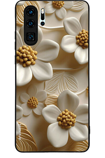 Other Θήκη Sonique Σειράς 3D Λουλουδιών για Huawei P30 Pro Λευκή