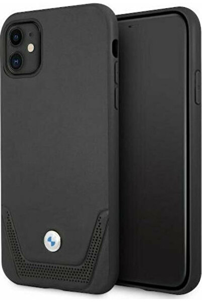 BMW Δερμάτινο Πίσω Κάλυμμα Signature με Κάτω Ρίγα, Μαύρο (iPhone 11) Κωδικός:...