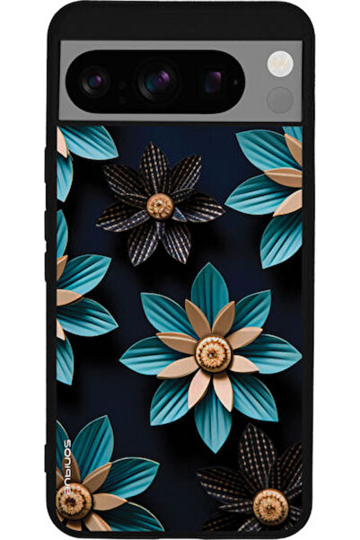 Other Θήκη Sonique Σειράς 3D Λουλουδιών για Google Pixel 8 Pro 5G Ανοιχτό Μπλε
