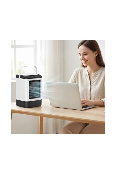 Zet Ventilator Portabil cu USB, 5V-12W, 16,5 x 17 x 24,5 cm, Puternic și Compact