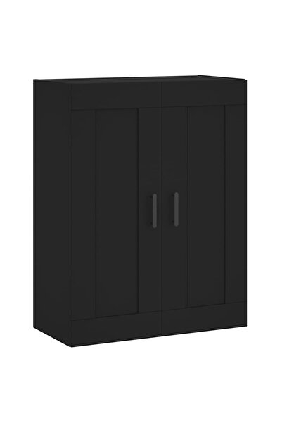 vidaxl Dulap montat pe perete, negru, 69,5x34x90 cm, lemn prelucrat