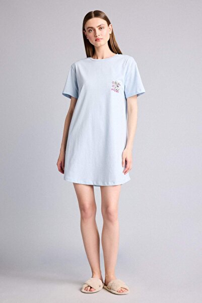 DeFacto Looney Tunes Regular Fit Crew Neck Short Sleeve Dress G4099Ax26Sp