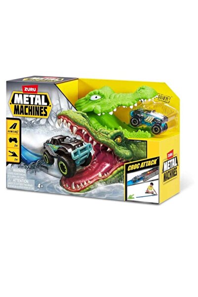 Zuru Metal Machines Croc Attack Playset, Includes 1 Vehicle, Ages 4+, Crocodi...