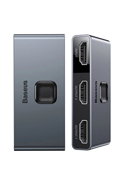 Baseus Splitter HDMI Bidirecțional 2x1 1x2 Pentru TV și Computer 4K