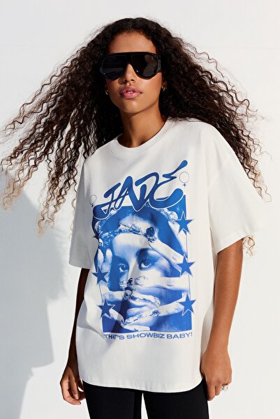 Bershka Oversize JADE tişört