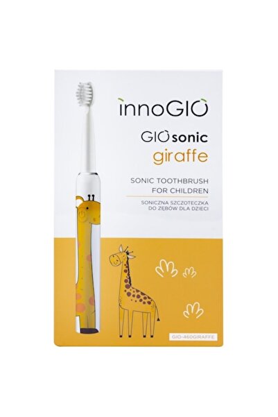 InnoGio Periuță de dinți electrică Luka GIOsonic Girafe, 4 capete de înlocuir...
