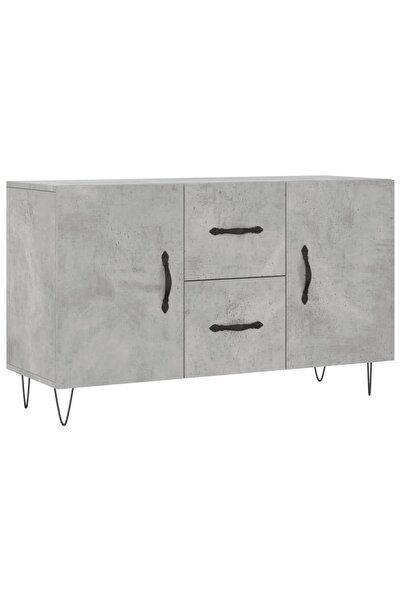 vidaxl Dulap, gri beton, 100x36x60 cm, lemn compozit