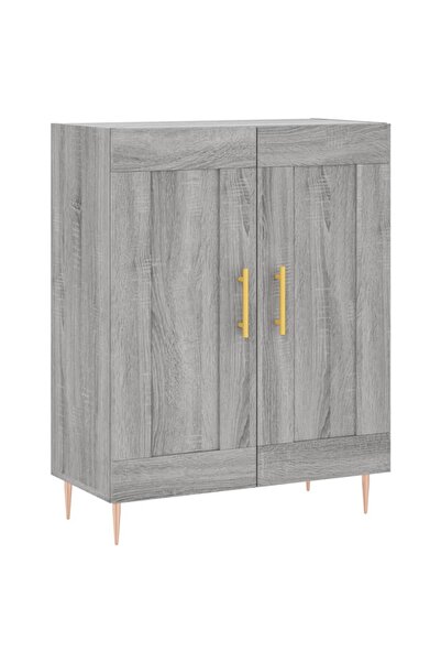 vidaxl Servantă, gri sonoma, 69,5x34x90 cm, lemn compozit