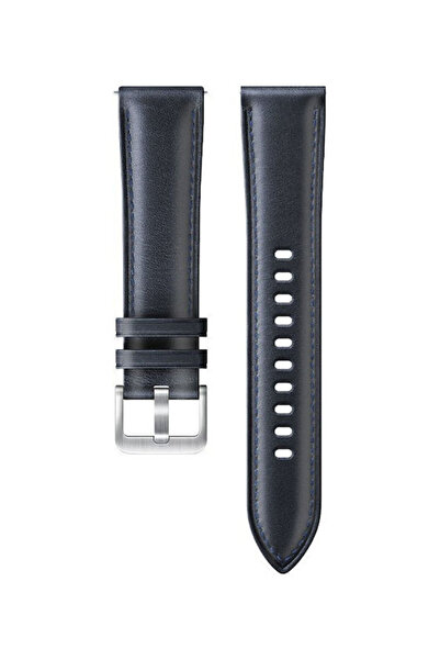 OEM Λουράκι Smartwatch 22mm Δερμάτινο Μπλε