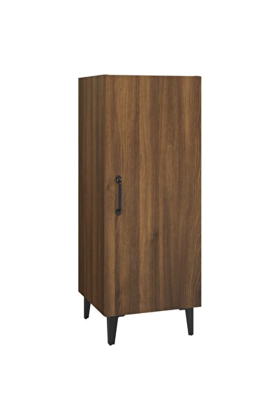 vidaxl Servantă, stejar maro, 34,5x34x90 cm, lemn prelucrat