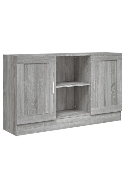 vidaxl Servantă, sonoma gri, 120x30,5x70 cm, lemn prelucrat