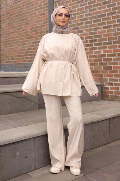 İmajButik Stone Shirt and Trousers Modal Set