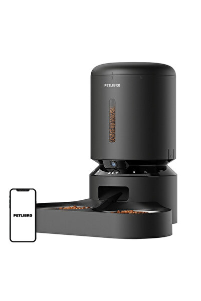 petlibro Dozator dublu cu cameră pentru hrană Granary 5L pentru câini și pisici