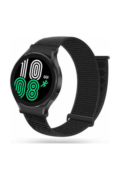 Tech-Protect Υφασμάτινο Λουράκι Μαύρο (Galaxy Watch4/5/6/7/FE/4 Classic/6 Cla...