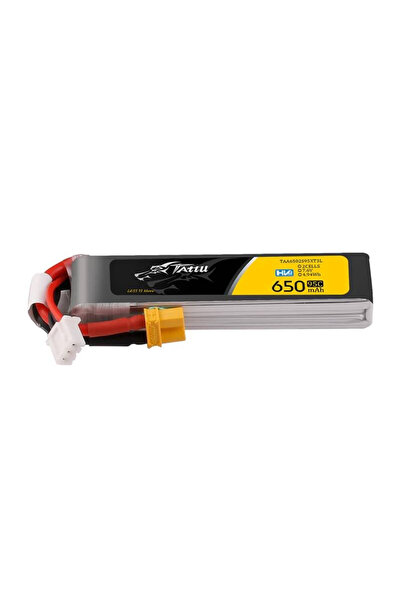 TATTU Baterie Lipo 2S 650mAh 95C 7.6V HV cu XT30 Long-Pack pentru drone RC