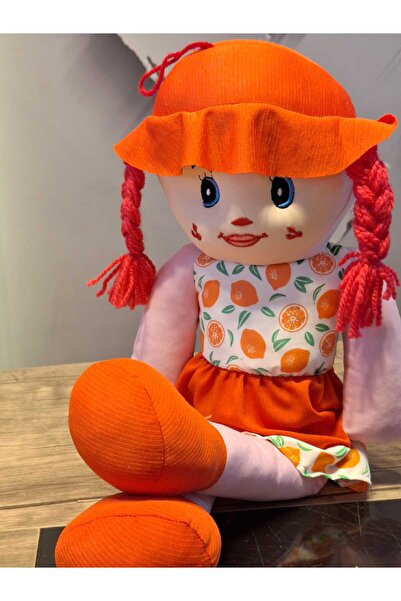 Biricik KIRMIZI LİMON BEZ BEBEK 50 CM