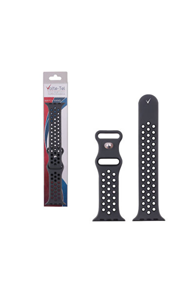 Other Volte-Tel Λουράκι Σιλικόνης Μαύρο (Apple Watch 38/40/41/42mm)