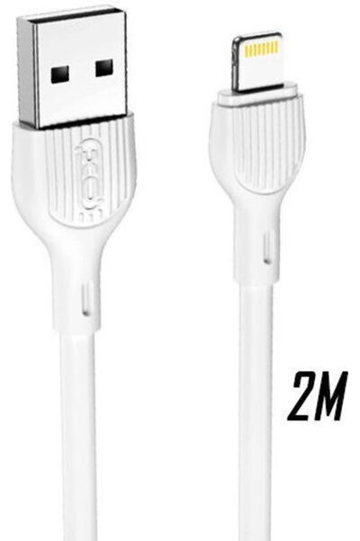 Xo Nb200 Καλώδιο USB-A σε Lightning Λευκό 2μ (16.005.0141)