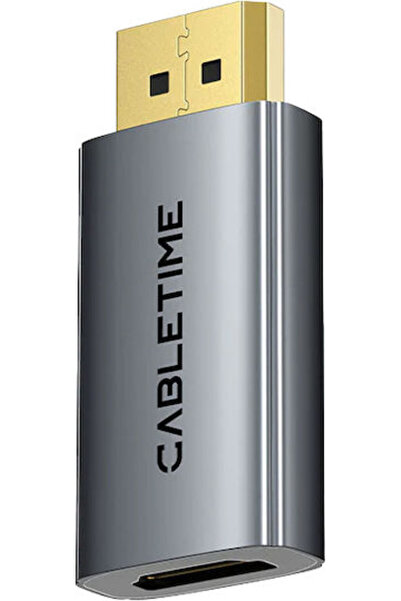 Cabletime Μετατροπέας DisplayPort αρσενικό σε HDMI θηλυκό Γκρι 1 τεμάχιο CT-D...
