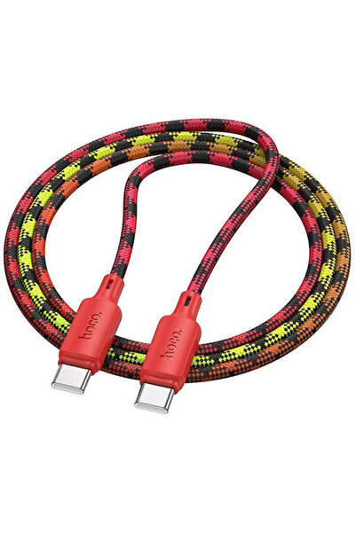 hoco. Hoco Καλώδιο USB 2.0 Υψηλής Αντοχής USB-C αρσενικό - USB-C 60W Κόκκινο ...