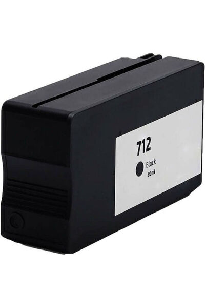OEM Συμβατό μελάνι για εκτυπωτές inkjet HP 3ED71A, 712B, 80ml, Μαύρο, 1 τεμάχιο