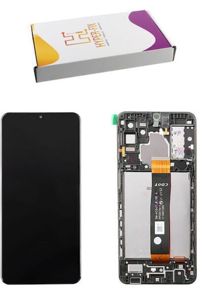 Samsung Οθόνη με μηχανισμό αφής και πλαίσιο για A326 A32 5G (Μαύρο) Κωδικός: ...