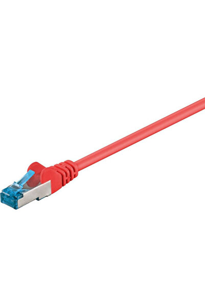 goobay Καλώδιο Ethernet S/FTP Cat.6a Gigabit 0,5μ Κόκκινο Κωδικός: 93663