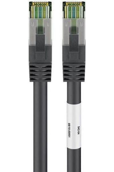 goobay Καλώδιο Ethernet S/FTP Cat.8.1 0,5μ Μαύρο Κωδικός: 66720