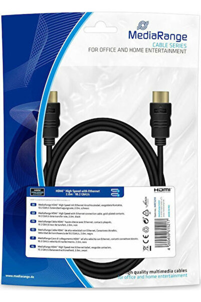 MediaRange Καλώδιο HDMI 1.4 Υψηλής Ταχύτητας 1080p 120Hz HDMI Αρσενικό - HDMI...