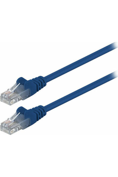 goobay Καλώδιο Ethernet U/UTP Cat.5e (Gigabit) 2μ Μπλε Κωδικός: 68355