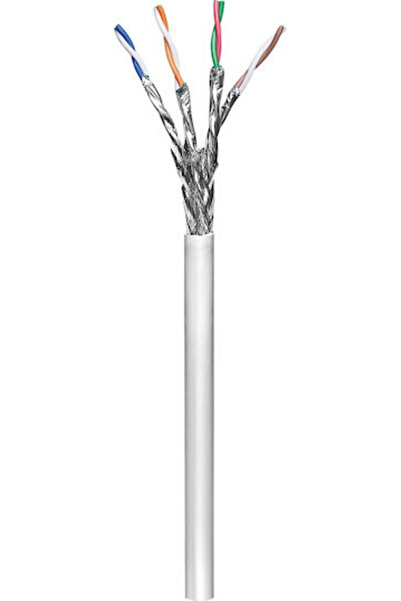 goobay Καλώδιο Ethernet Gigabit S/FTP Κατηγορίας 6 Ατερματισμένο 100μ Γκρι Κω...