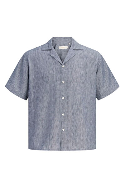 Jack & Jones Ανδρικό πουκάμισο με κοντό μανίκι και γιακά Resort - Hyeres