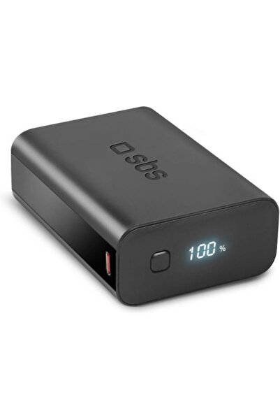 SBS Power Bank 20000mAh 20W με θύρα USB-A και θύρα USB-C Power Delivery Μαύρο