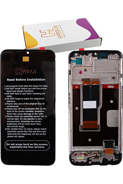 Hyper Οθόνη με μηχανισμό αφής και πλαίσιο για REALME C31 (Μαύρο) Κωδικός: HF-...