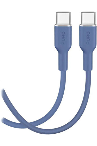 Puro Icon Καλώδιο USB 2.0 USB-C αρσενικό - USB-C 60W Μπλε 1.5μ