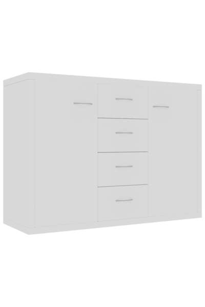 vidaxl Dulap, alb, 88 x 30 x 65 cm, lemn prelucrat