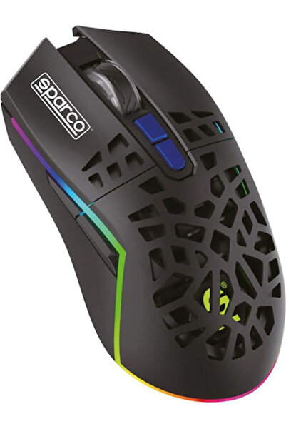 Sparco SPWMOUSE Ασύρματο Ποντίκι Gaming RGB 4800 DPI Μαύρο