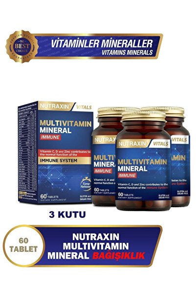 Nutraxin Multivitamin Mineral Immune Complex 60 Tbl - 3 KUTU