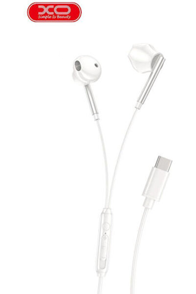 Xo EP66 Ακουστικά ψείρες handsfree με υποδοχή USB-C Λευκά