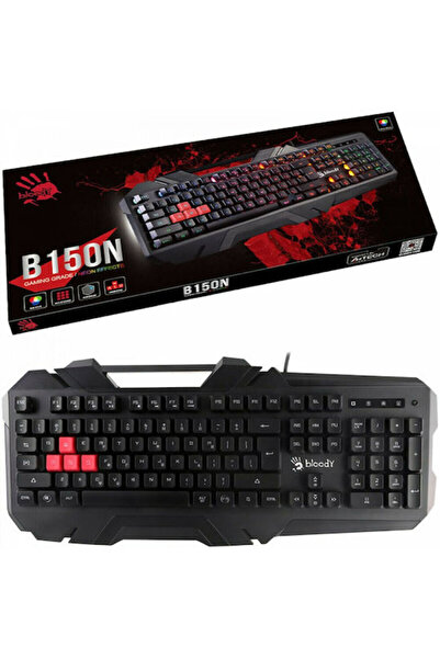 A4 Tech A4Tech B150N Πληκτρολόγιο Gaming με φωτισμό RGB (Γαλλικό)