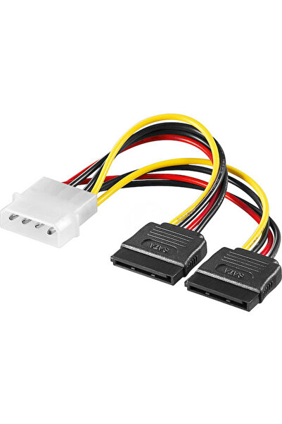 goobay Καλώδιο Molex 4 ακίδων σε Sata 15 ακίδων 0,13μ Πολύχρωμο (68524)
