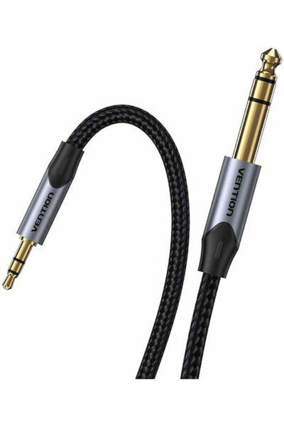 Vention Καλώδιο Ήχου 3.5mm Αρσενικό σε 3.5mm Αρσενικό, Μαύρο, 3μ, με Επιχρυσω...