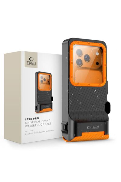 Tech-Protect Husă IPX8 Pro pentru telefoane, impermeabilă, protecție la apă