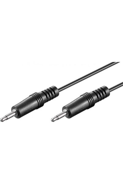 goobay Καλώδιο Jack 3.5mm, Αρσενικό 3.5mm - Αρσενικό 3.5mm, Μαύρο, 1.5μ, Με ε...