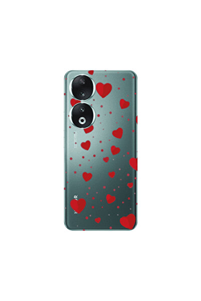 Other Honor 90 5G Dot hearts Transparent Silicone TPU Θήκη